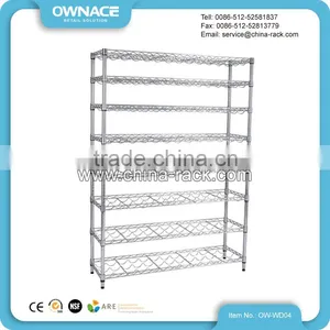 Heavy Duty NSF Chrome Red Wine Bottle Shape Wall Wine Rack thumbnail-2