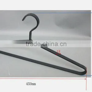 Metal Wide Board Clothes Top Hangers Black Adult Coat Hangers thumbnail-3
