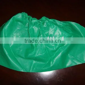 Green Disposable CPE Boots Cover thumbnail-1