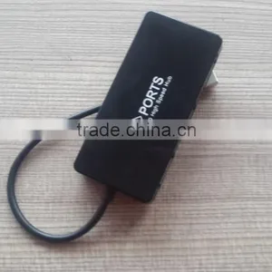 New High Speed 4 Ports USB 2.0 Hub Portable USB HUB With Line thumbnail-3