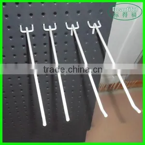 White Power Coated Pegboard Display Hooks thumbnail-3