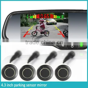 GERMID Parking Sensors System Rear View Mirror Monitor With Bi-bi Warning When Reverse thumbnail-2