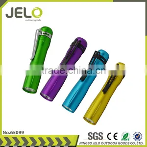 Ningbo JELO High Power Aluminum 0.5WLED Torch Mini Gift Pocket Flashlight Outdoor Pen Clip Dental Medical Torch thumbnail-1