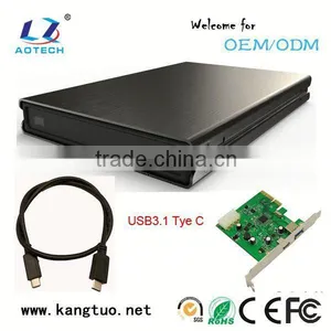 2.5 " SATA Hdd Enclosure With USB3.1 SATA External Hard Drive Enclosure Support 1 TB thumbnail-2