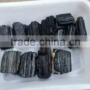 Wholesale Natural Black Tourmaline Rough Crystal Quartz Rock Raw Stone thumbnail-1