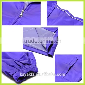 Customized Blue Taslon Men's Windbreaker Jacket thumbnail-2