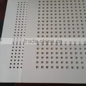 Perforated Pvc Gypsum Ceiling Tiles / Punched Hole Pvc Gypsum Ceiling Tiles / Perforated Plasterboard Ceiling thumbnail-6