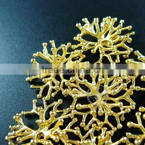 25*25mm Gold Plated Brass Coral Branch Pendant Charm DIY Supplies 1850241 thumbnail-3