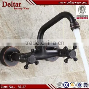 Black Brass Faucet Wall Mounted Faucet, Top Grade Antique Dragon Faucet thumbnail-1