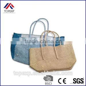 Woven Paper Straw Bag Straw Tote Bag Plain Bag thumbnail-6