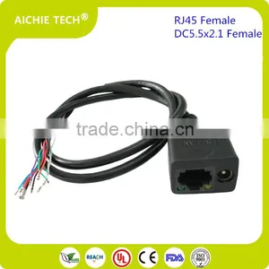 RJ45 Female to RJ45 Male DC Powe Female CCTV POE Cable for IP Camera thumbnail-2