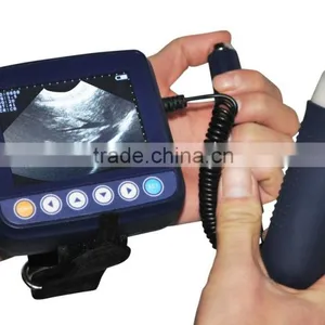 2015 Professional Veterinary Ultrasound Scanner Vet Animal Use for Pregnancy Multi-frequency Waterproof Probe With Aluminum Box thumbnail-1