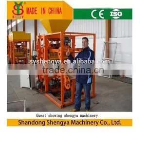 Shengya QTJ4-26A Semi-automatically Concrete Baking-free Block Making Machines China Product thumbnail-1