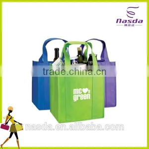 High Quality Promotional Wine Bag,eco-friendly Non Wovenwine Bag,colorful Wine Bag in Box thumbnail-1