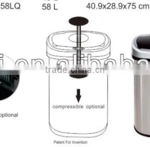 Sensor Automatic Dustbin Plastci Sale thumbnail-1