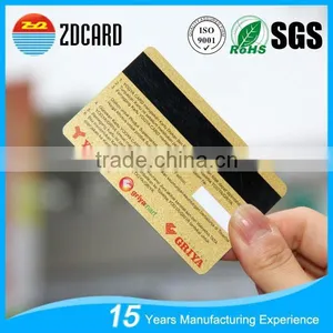 Good Quality Plastic CR80 Gold Membership Card thumbnail-3