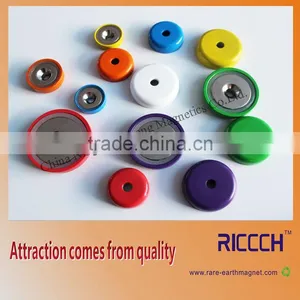 Colorful High Quality Strong Wall Mount Round Base Magnet thumbnail-3
