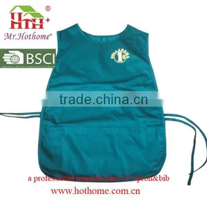 Blue Cobbler Apron With Front Pockets and Adjustable Side Ties thumbnail-5