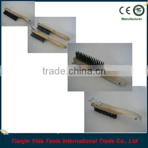 Shoe Wooden Handle Steel Wire Brush thumbnail-1