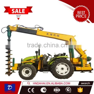Hydraulic Digging Machine With Tractor and Crane thumbnail-1