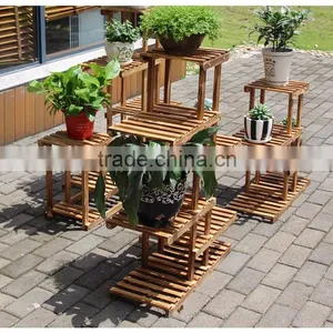 2016 Wooden Flower Pot Stand Pictures thumbnail-6