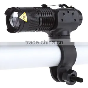 Outdoor Riding Bicycle Light Cycling Handbar Front Bike Lamp Torch Waterproof ZOOMable Flashlight With Battery Supply thumbnail-1