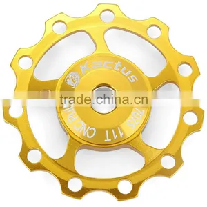 Kactus Cycling MTB Guide Roller Wheel Rear Derailleur Pulley Alluminum Alloy CNC 11T for SHIMANO SRAM thumbnail-3