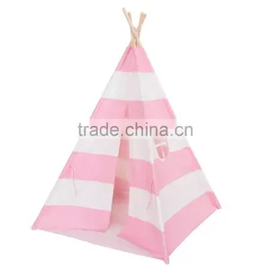High-quality OEM Promotional Cotton Canvas Kids Room Teepee Indian Tent Tepee Tipi Wholesale thumbnail-2
