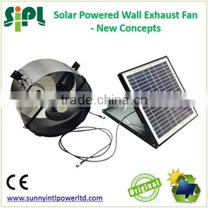 SUNNY FAN HVAC System 14 Inch 20 Watt Home Use Wall Mounted Axial Flow Type Solar Heat Extractor Air Circulating Fan Blower thumbnail-3