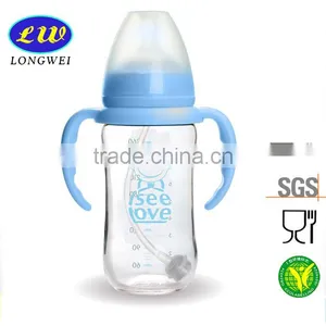 Borosilicate Glass Baby Feeding Bottles With Wide Neck thumbnail-1