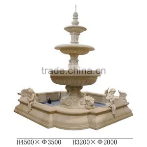 Outdoor Big Stone Fountain, Italy Design Sandstone Fountain thumbnail-1