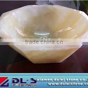 Golden Yellow Marble Stone Sink thumbnail-1