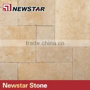 French Pattern Marble Bright Golden Jerusalem Limestone Tiles Floor thumbnail-3