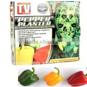 Planter,Topsy Turvy,green Pepper Planter thumbnail-1