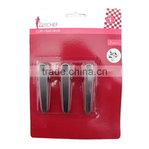 Hot Sale Silver Stainless Steel Food Bag Sealing Clips thumbnail-1