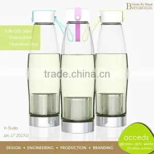 Pyrex Cheap Heat Resistant Sport Bottle / Glass Bottle thumbnail-6