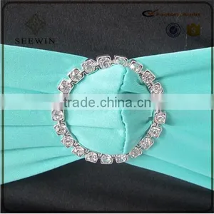 2016 Wholesale Spandex Chair Cover Bands With Round Buckle Spandex Chair Sash for Wedding thumbnail-1