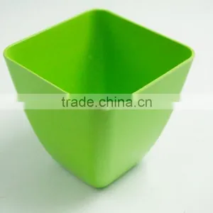 2016 Hot Selling Bio Eco Bamboo Fiber Square Flower Pot thumbnail-2