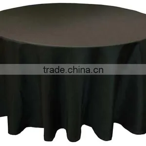 Hotsale Black Jacquard Table Cover for Hotel Restaurant Weddings thumbnail-1