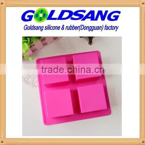 4 Square Silicone Handmake Soap Mold &cake Mold thumbnail-1