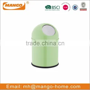 Fashionable Metal Waste Bin With Push Cover thumbnail-1