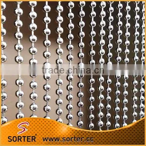 Good Drooping Metal Ball Chain Curtain/steel Beaded Chain Curtain/anti Static Room Divider thumbnail-1