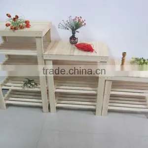 Decoration Hot Sale Wooden Flower Display Shelf thumbnail-3