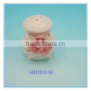 Mini White Ceramic Pepper Caster thumbnail-1