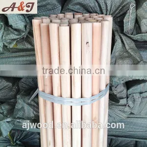 Natural Wooden Mop Stick 120*2.2 cm With Italian Screw thumbnail-2