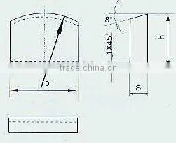 Hard Alloy Blade for Processing Tool of Building Material---To Mount Starters.(1352) thumbnail-1