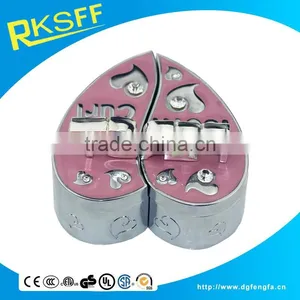Pink Alloy Gift for Baby,baby Can Put the Tooth Ang Curl in Box Baby Gift thumbnail-5