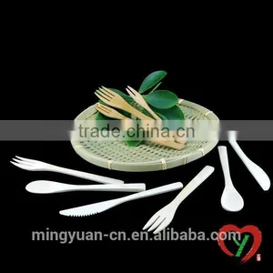 Natural Bamboo Spoon and Fork thumbnail-1