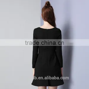 Latest Fashion Dress Women Winter 2017 New Design Hoodie Long Sleeve Letter Printed Winter Dress thumbnail-6
