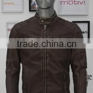 ALIKE Man Leather Jacket Outdoor Jacket New Fashion Leather Jacket thumbnail-1